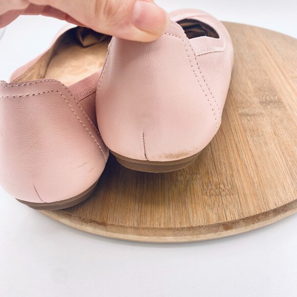 Vionic Shoes Womens 10 Pink Leather Orthotic Ballet Flats Caroll - Picture 11 of 12